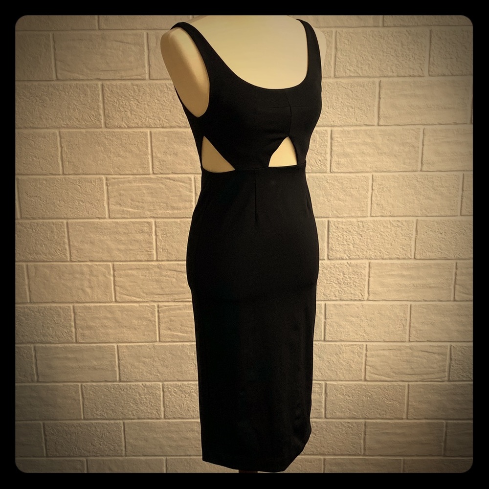 AQ/AQ Black Lute Dress
